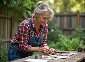 Graine reproductible : comment vérifier sa qualité et son authenticité ? Femme examinant des graines dans un jardin rustique