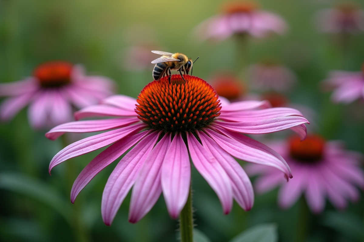 fleurs abeilles